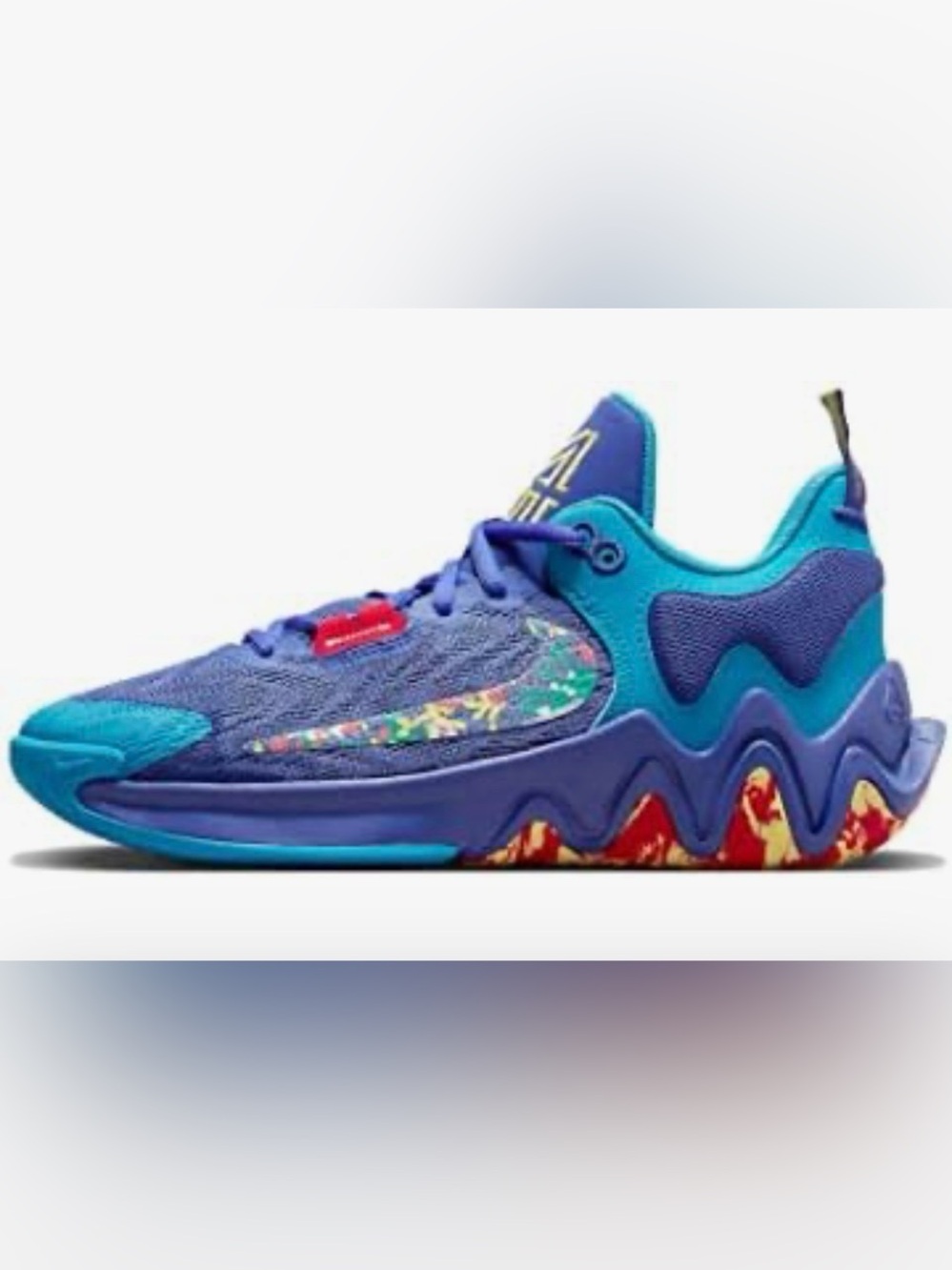Nike Giannis Immortality Kids Sneakers in Purple & Teal size 4 Y - Picture 7 of 7